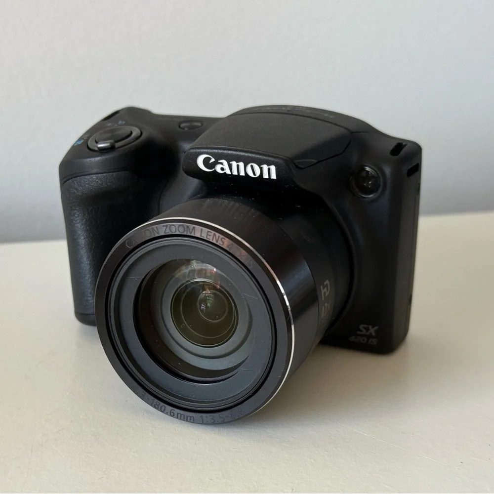 Canon PowerShot SX420 is Digital Camera Black with Tripod Stand and Camera Bag